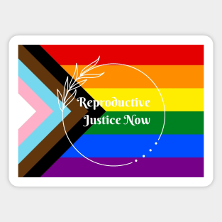 Reproductive Justice Now Pride Flag Sticker